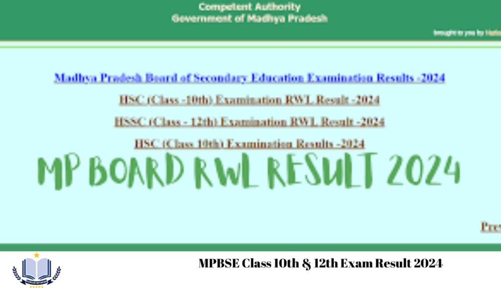 MPBSE Class 10th & 12th Exam Result 2024