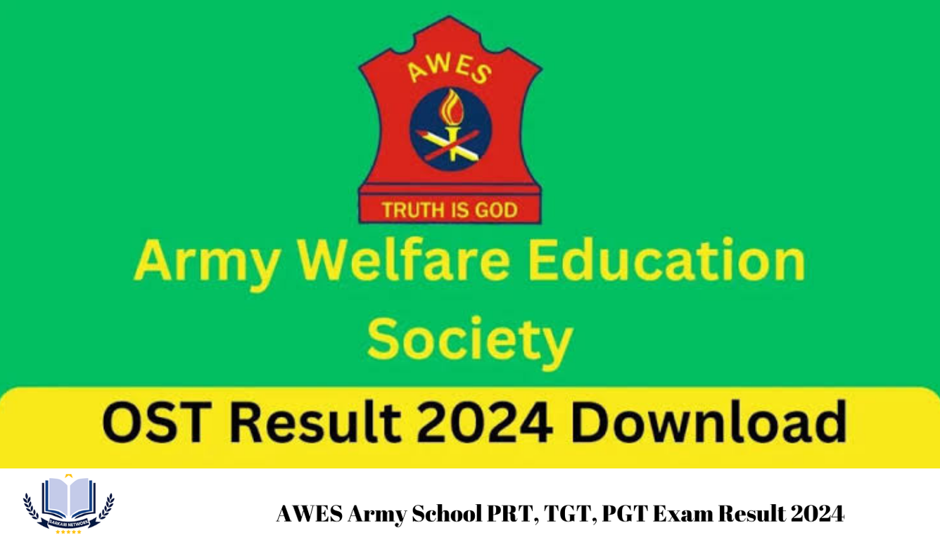 AWES Army School PRT, TGT, PGT Exam Result 2024 - Sarkari Network