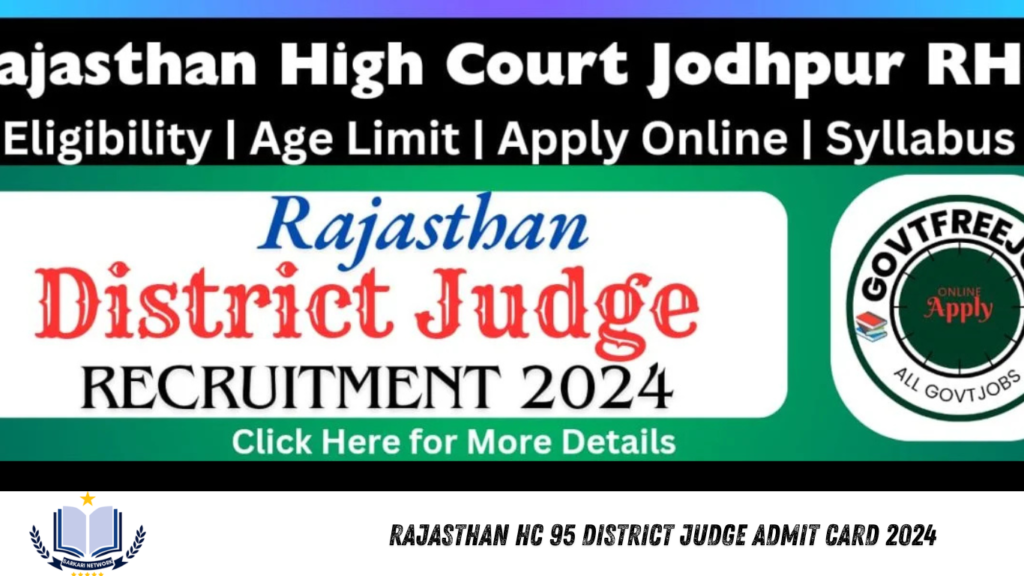 Rajasthan HC 95 District Judge Admit Card 2024