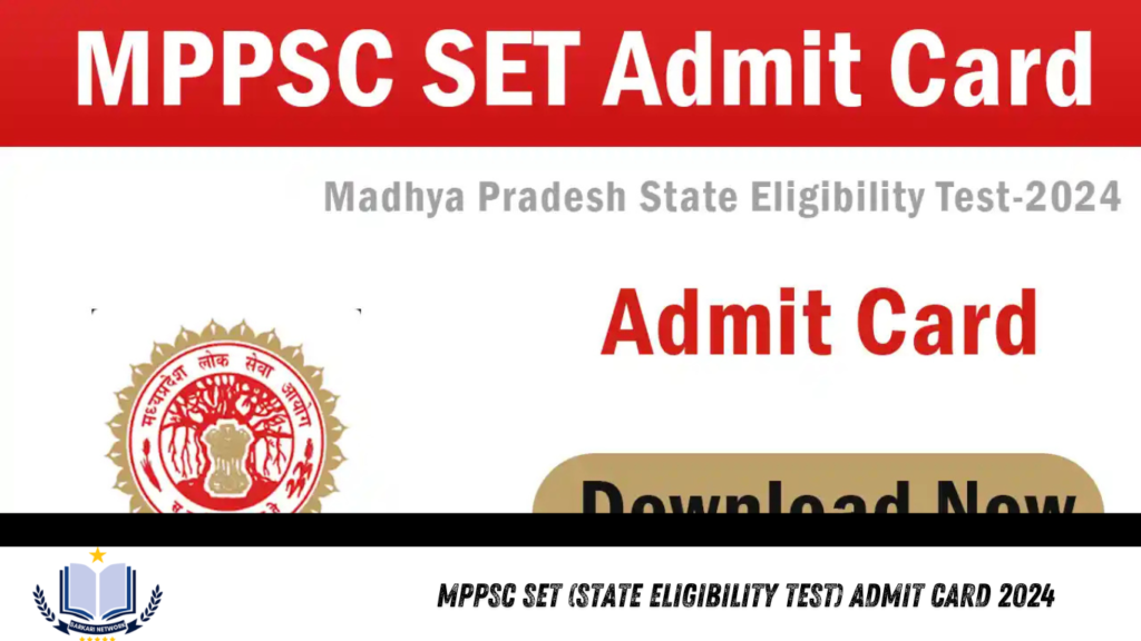 MPPSC SET (State Eligibility Test) Admit Card 2024