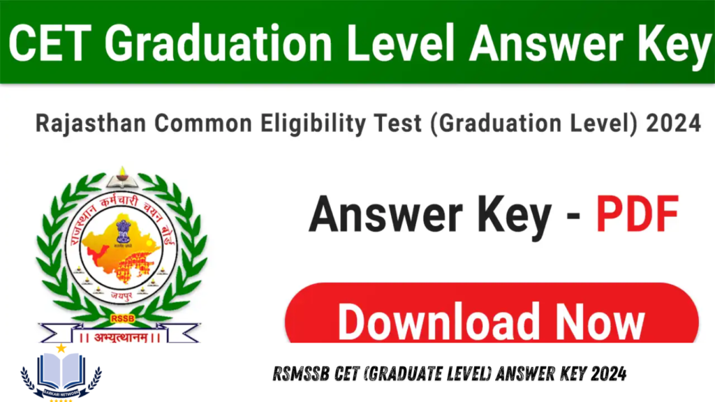 RSMSSB CET (Graduate Level) Answer Key 2024