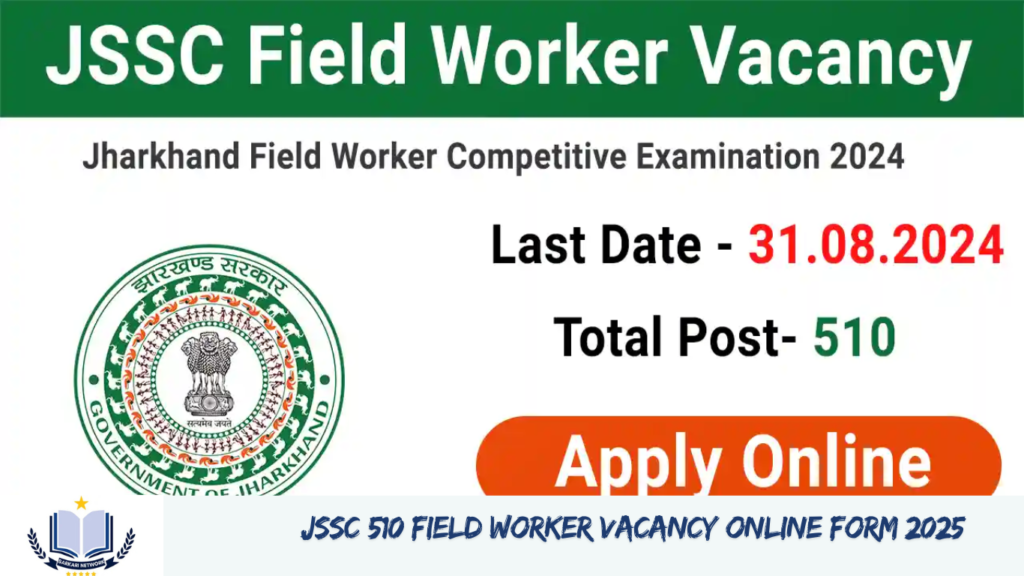 JSSC 510 Field Worker Vacancy Online Form 2025