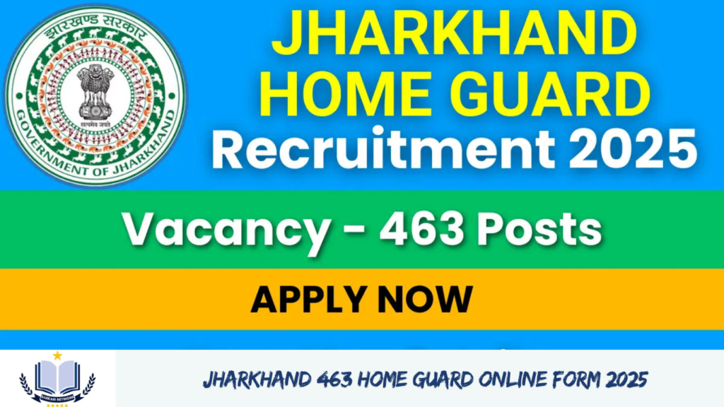 Jharkhand 463 Home Guard Online Form 2025