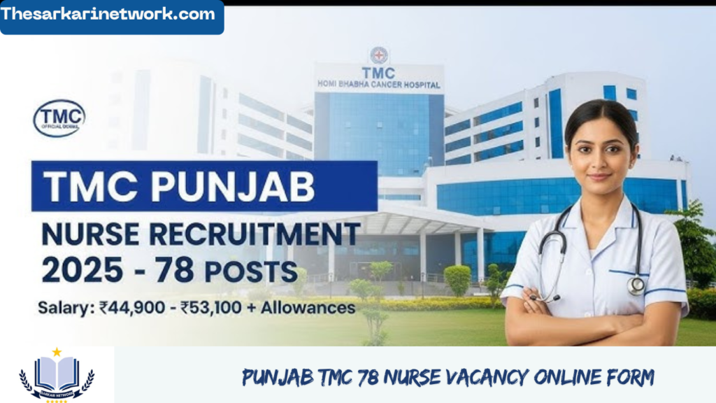 Punjab TMC 78 Nurse Vacancy Online Form