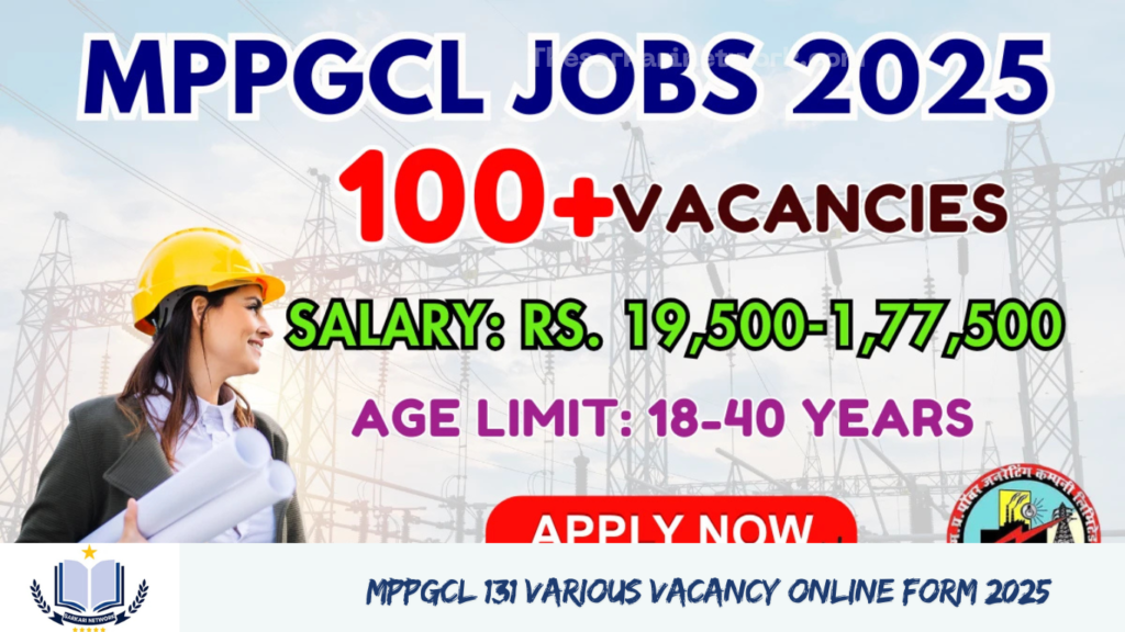 MPPGCL 131 Various Vacancy Online Form 2025
