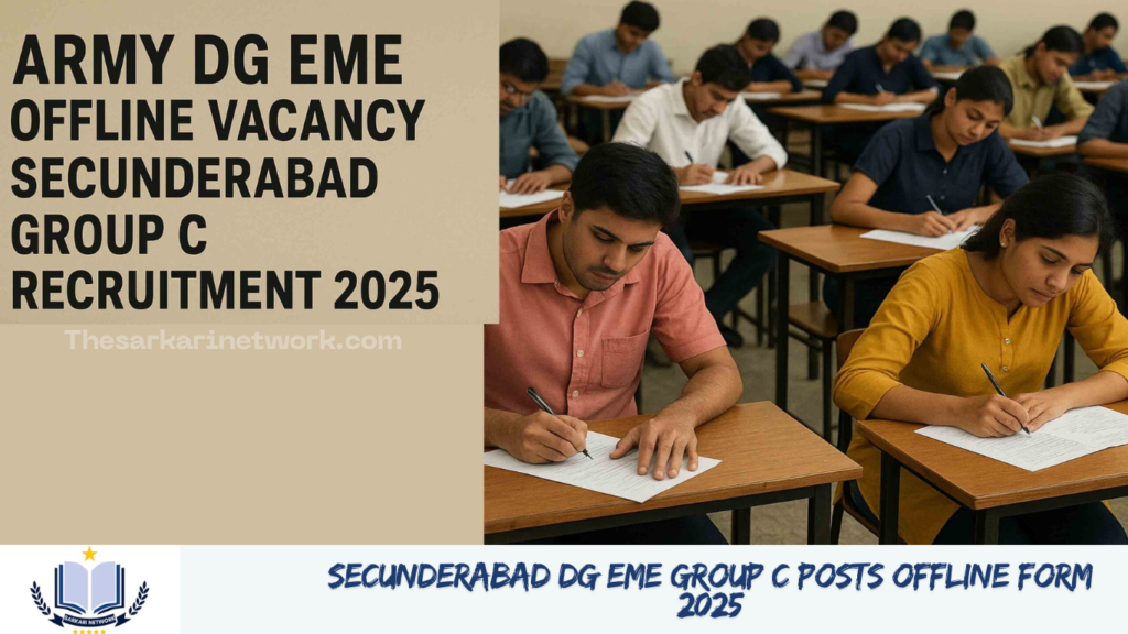 Secunderabad DG EME Group C Posts Offline Form 2025
