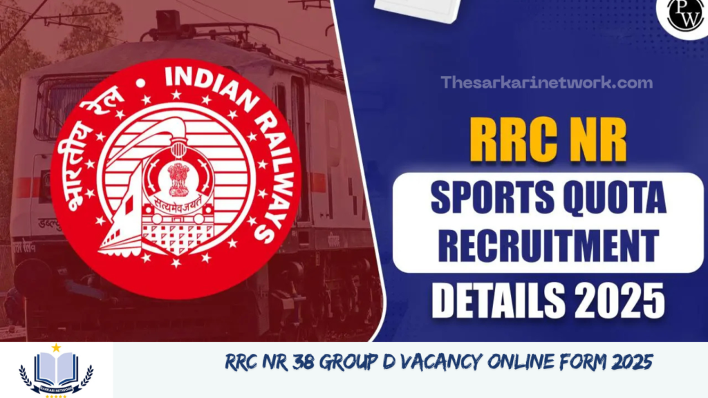 RRC NR 38 Group D Vacancy Online Form 2025 