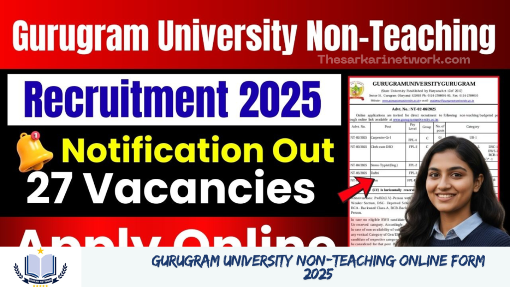 Gurugram University Non-Teaching Online Form 2025